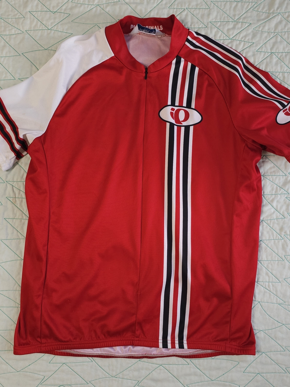 Pearl Izumi Red Cycling Jersey 3/4 Zip Front Short Sleeve Shirt